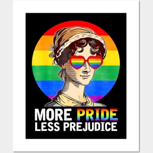 More Pride Less Prejudice Lgbt Gay Proud Ally Pride Month Posters and Art